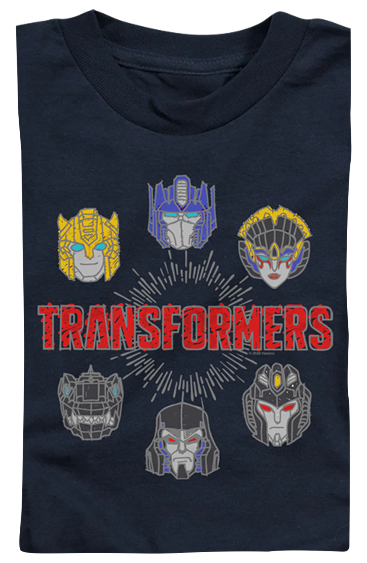 Youth Autobots And Decepticons Head Shots Transformers Shirt product image 2