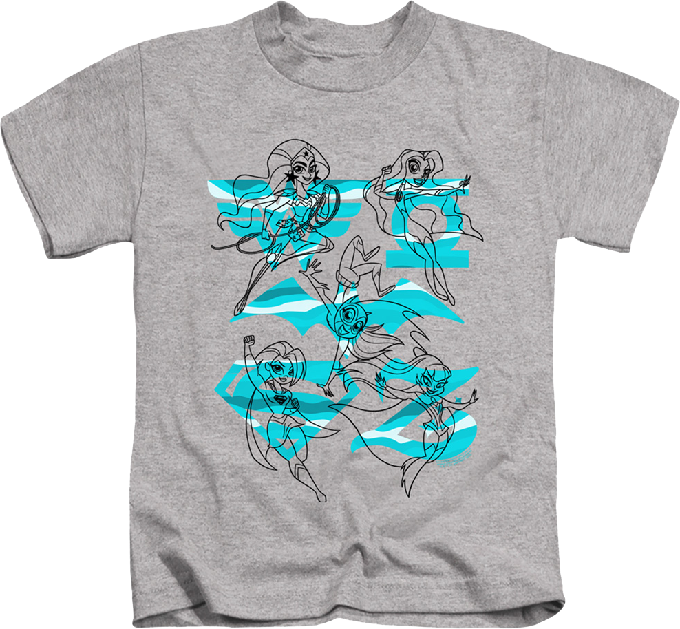 Youth Sketches DC Super Hero Girls Shirt product image 1