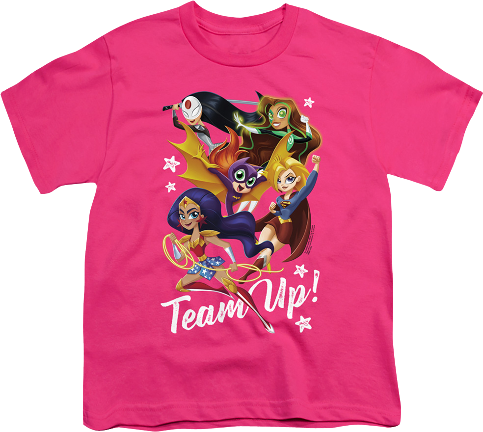 Youth Team Up DC Super Hero Girls Shirt product image 1
